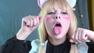 Vanilla Nekopara rides malaking tite, puke, nanay Vanilla Nekopara rides malaking tite, puke, nanay